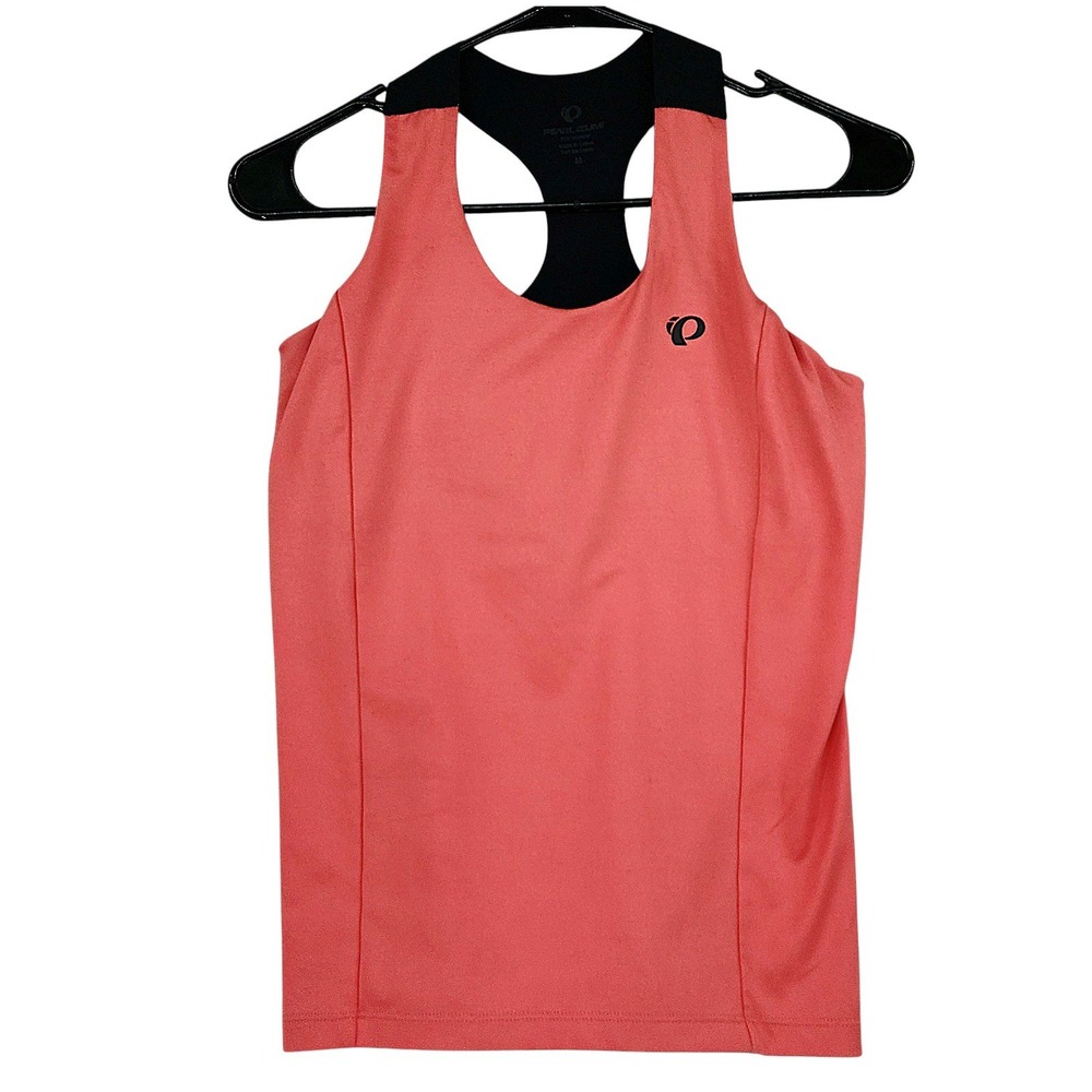 Pearl Izumi Symphony Cycling Tank M Womens Coral Pink Racerback Bra Biking Top